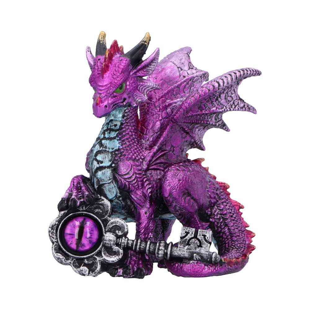 Nemesis Now - Keeper of the Key (Purple) Figurine - Dragon - Violet